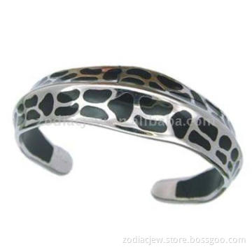 925sterling silver bangle with crystal glue
